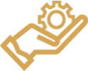A Hand Holding Gear Icon